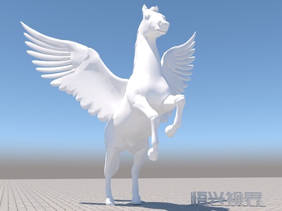 天马装置雕塑|空间|景观设计|张悟兴 