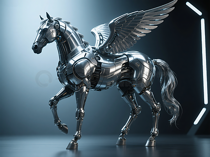 创意马插画图片