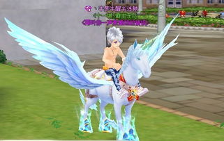 飞车休闲区惊现白色天马求解释