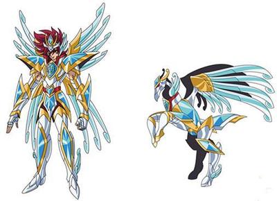 《圣斗士星矢》 史上最全“天马座”圣衣，跨越三代共11件