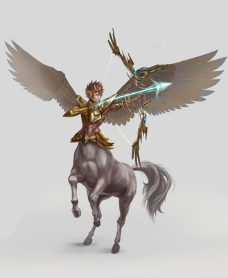 伊娃卡与天马 插画习作中的奇幻想象